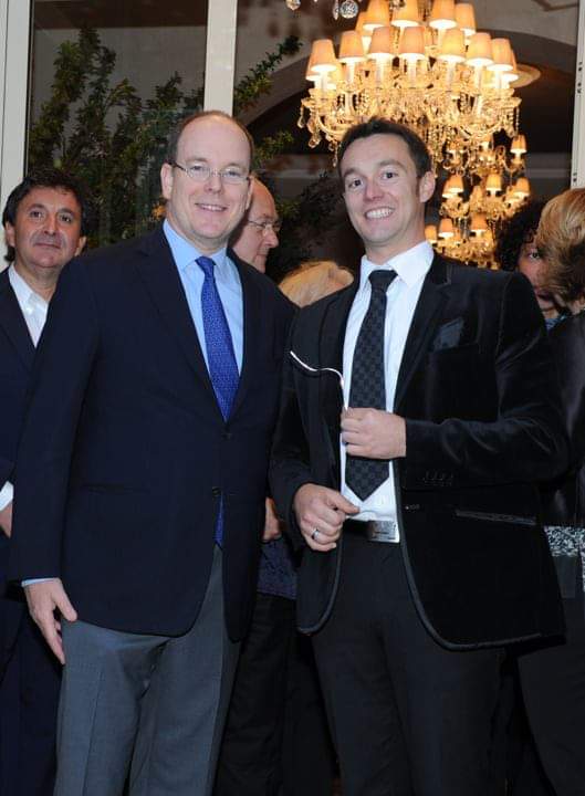 Magic Julian avec SAS le Prince Albert II de Monaco
